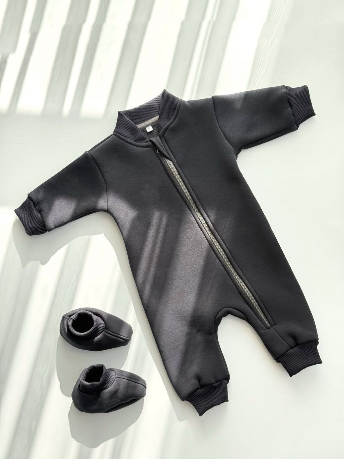 Thickened Cotton Fleece Baby Onesie photo 6