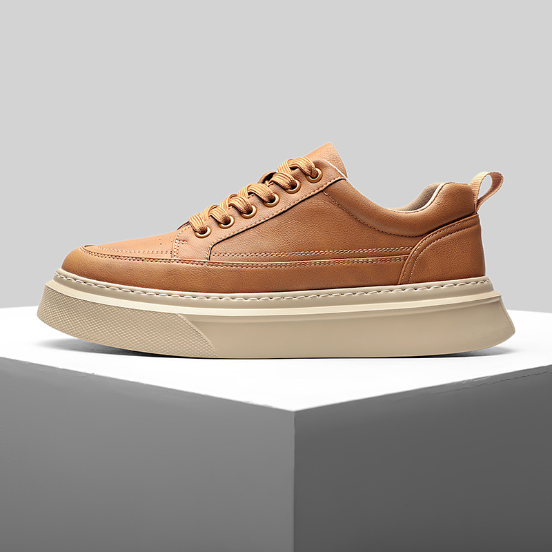 White Sneakers Mens Skate Sports Casual Shoes Mens Breathable Trendy Shoes photo 6