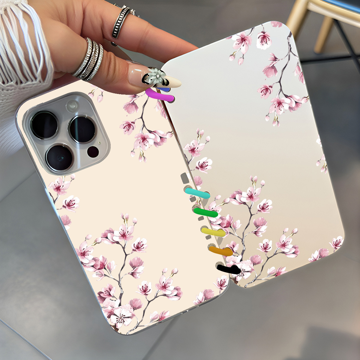 Peach Blossom Youth Notebook Flip Phone Case Protective Cover photo 5