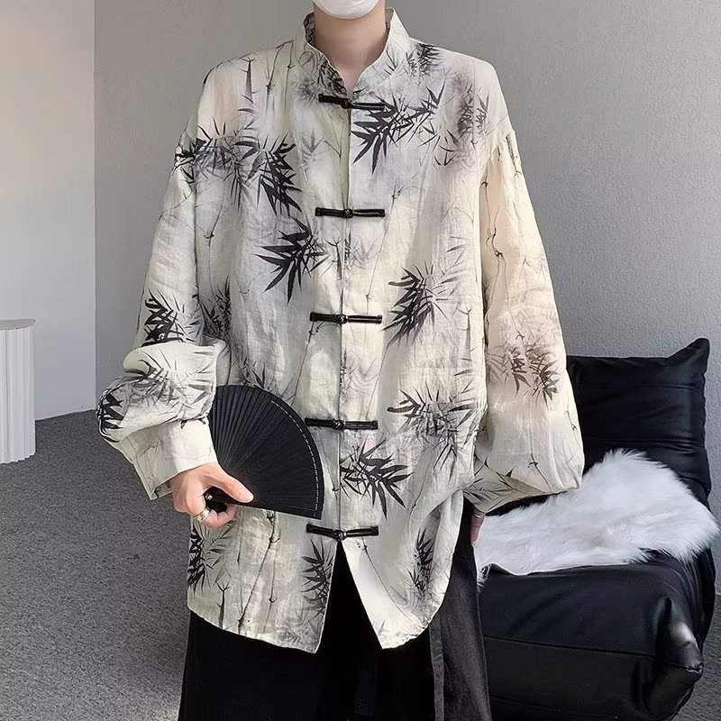 Fashionable Casual Men's Top Vintage Shirt photo 1