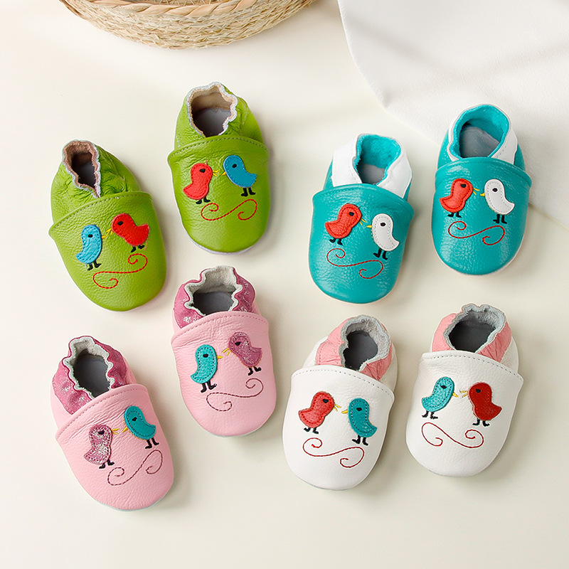 Childrens And Babies Genuine Leather First-walking Shoes photo 1