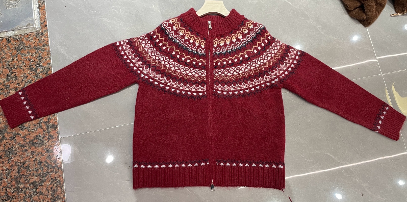 Vintage Women's Jacquard Knit Cardigan photo 3