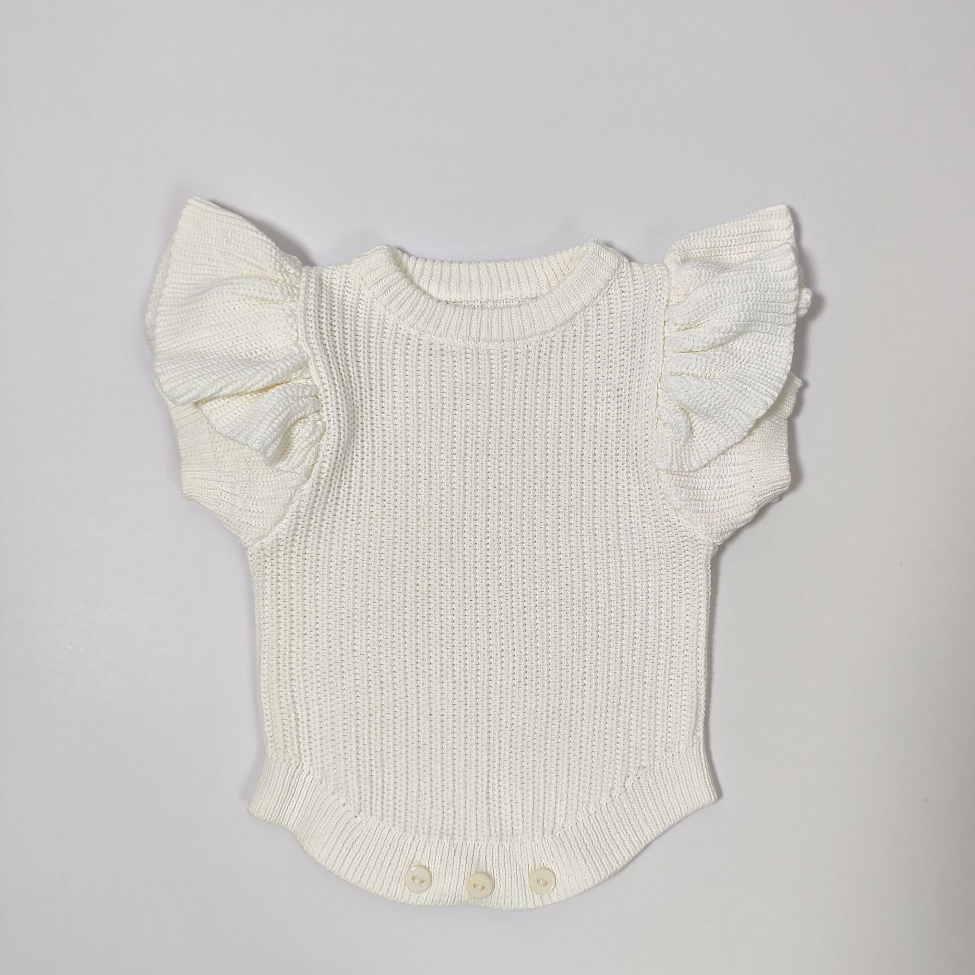 Instagram-style Baby Knitted Romper Autumnwinter Pure Cotton Warm Onesie photo 5