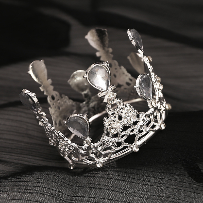 Round Crown Alloy Rhinestone Hair Accessory photo 5