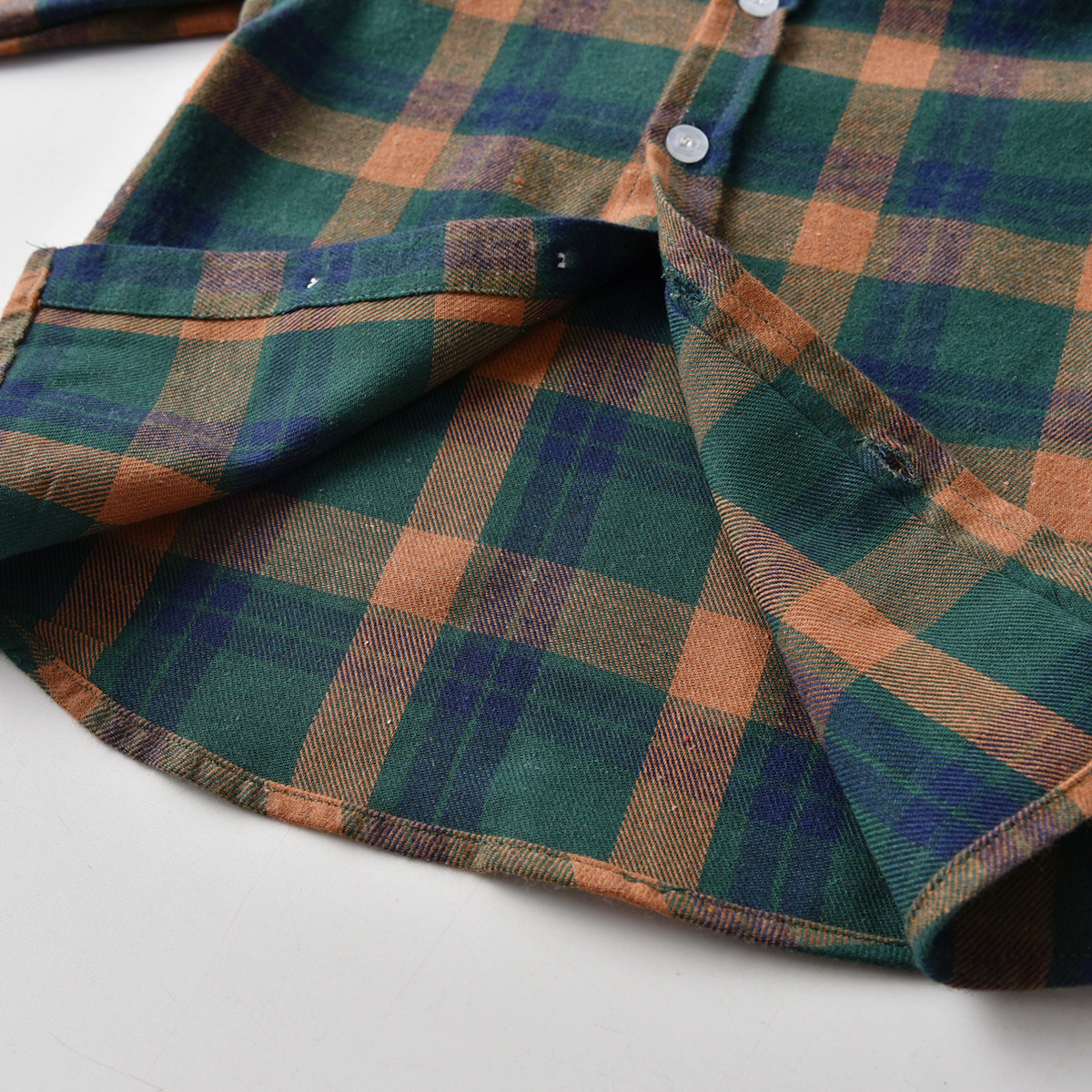 Boys Plaid Long-sleeve Shirt Top photo 5