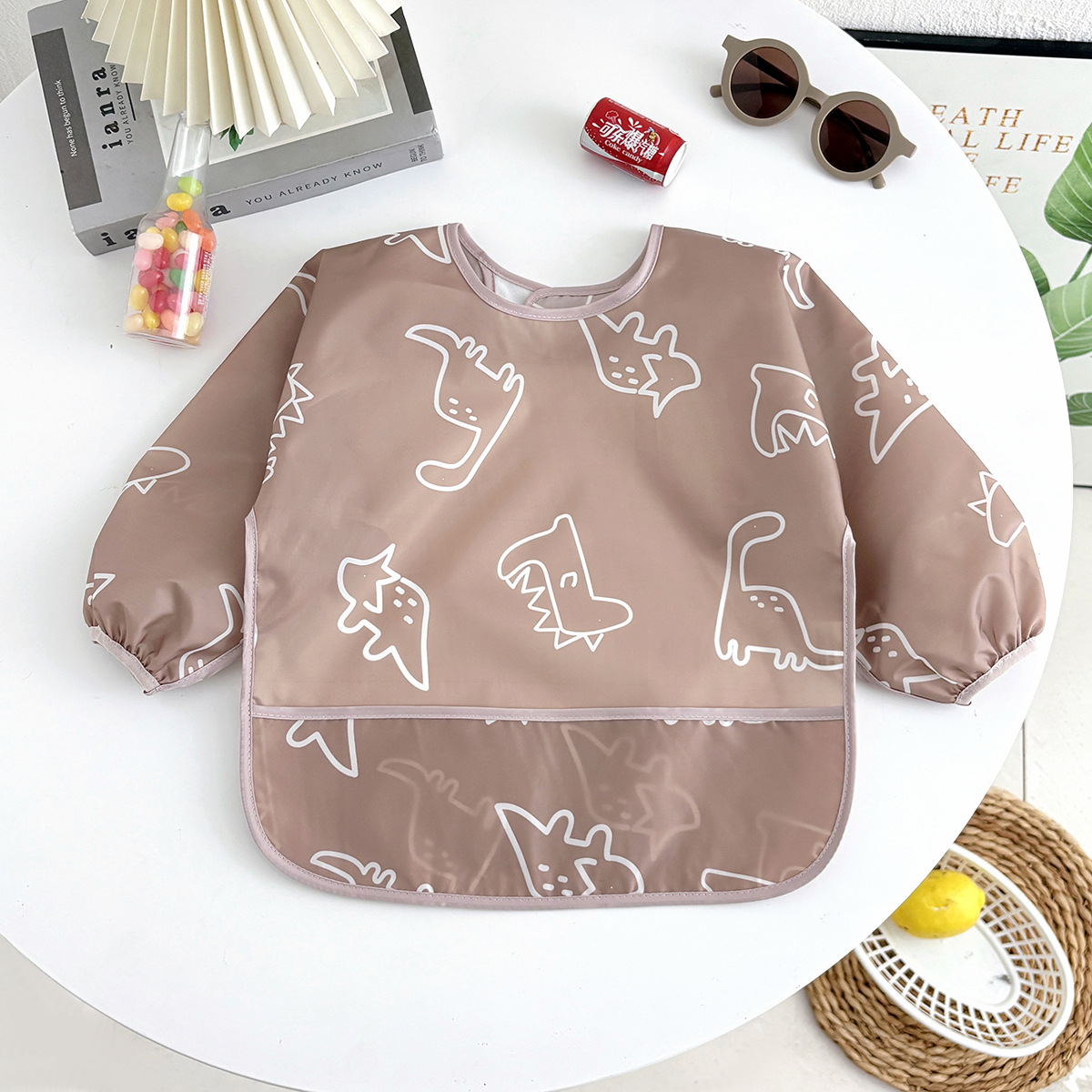 Baby Feeding Bib, Newborn Waterproof Cover Bib photo 5
