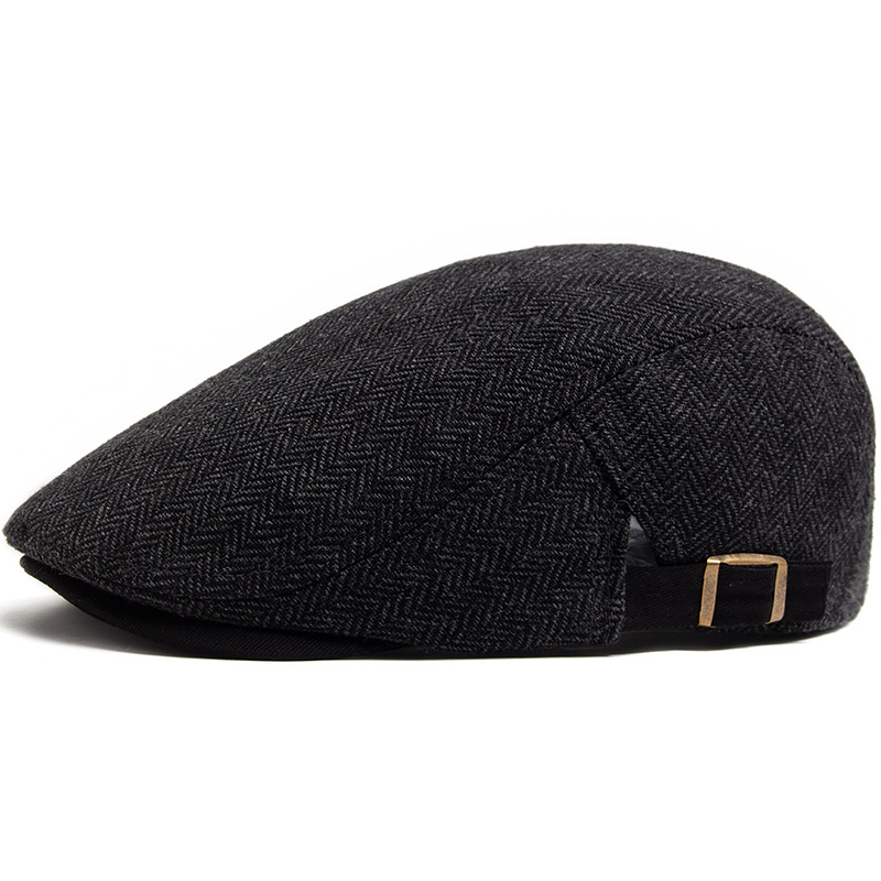 Mens Retro Herringbone Peaked Cap photo 5