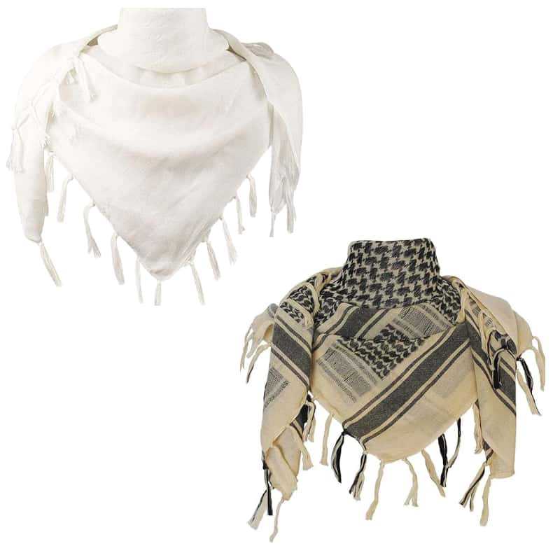 Jacquard Headscarf Scarf With Tassels Mens Scarf photo 5