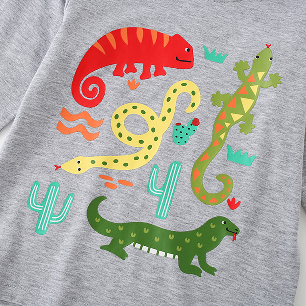 Round-neck Printed Long-sleeve T-shirt For Boys photo 4