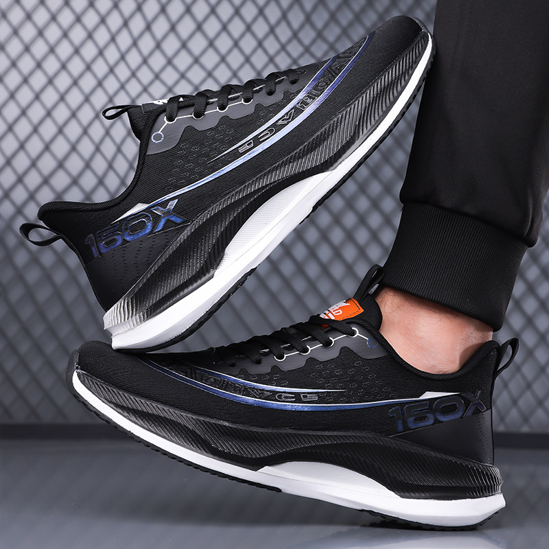 Breathable Soft-soled Mesh Surface Trendy Running Shoes Fashion Sneaker Men photo 1