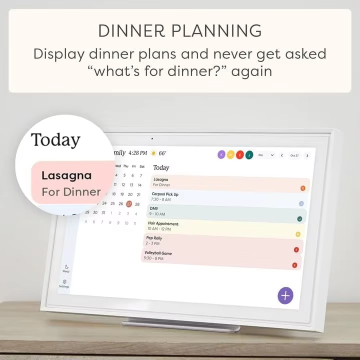 Chart-based Schedule Management Device With WiFi Digital Clock photo 2