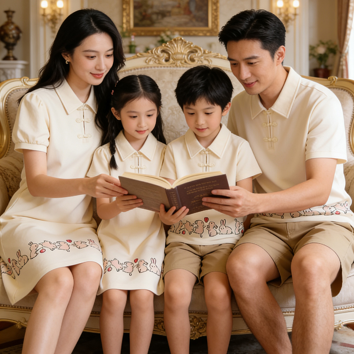 Notch-collar Chinese-style Dress, Baby Romper, One-piece Outfit photo 4