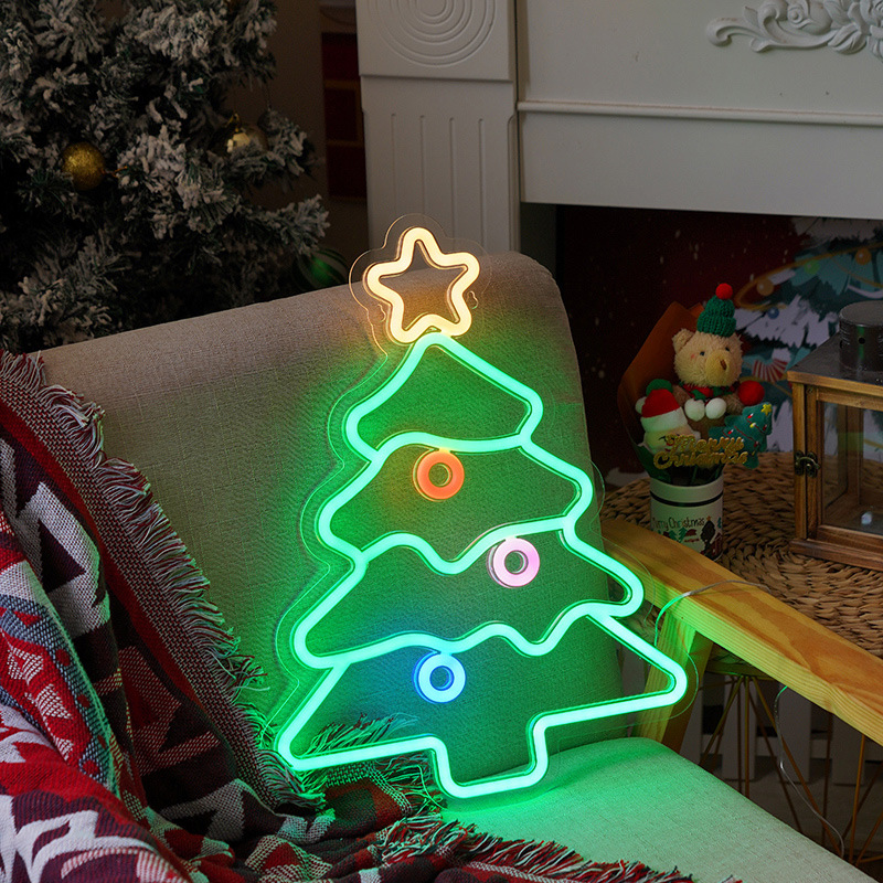 Acrylic Painted Suction-cup Hanging Lamp, LED Christmas Night Light photo 2