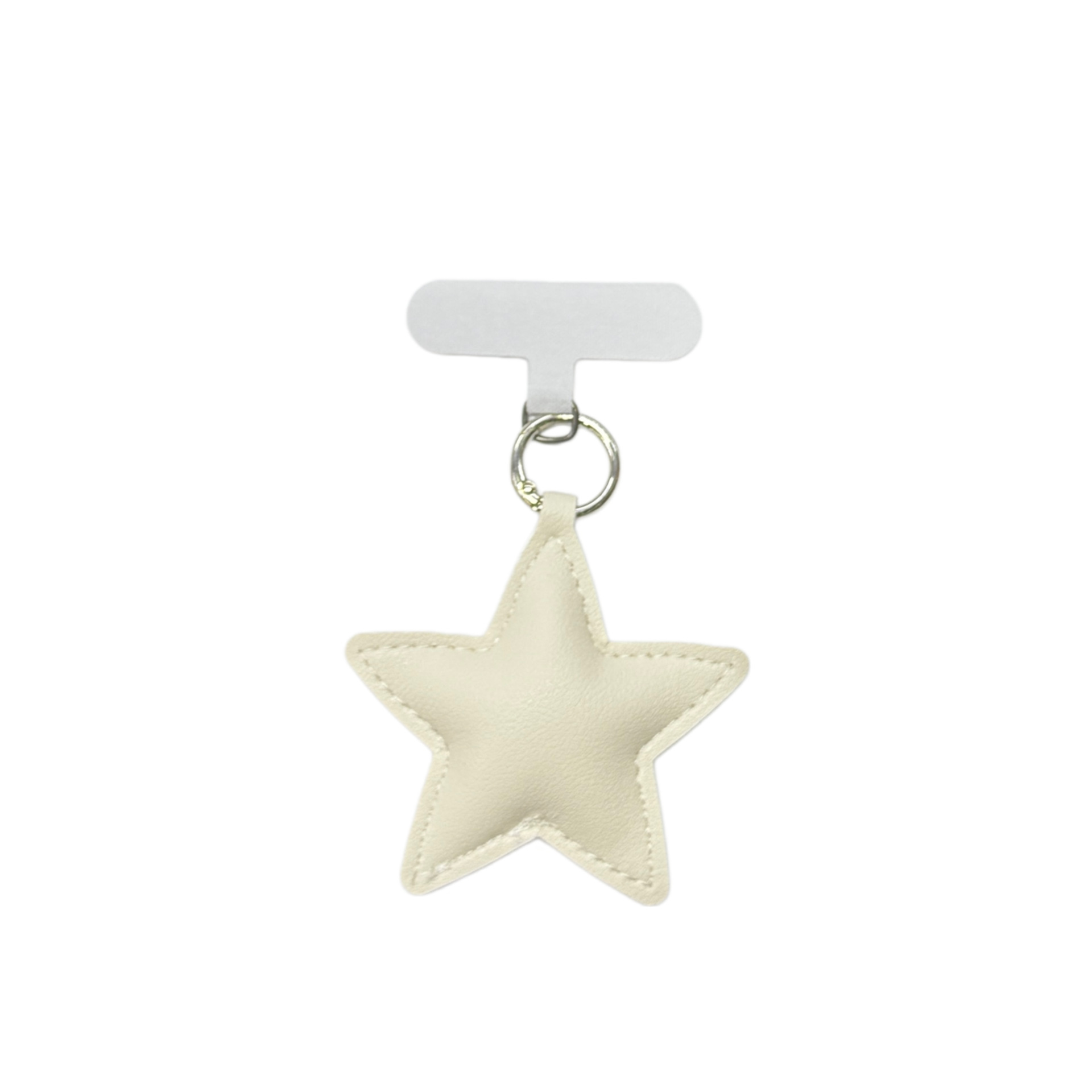 Niche Versatile Leather Star Keychain Phone Lanyard Pendant photo 6