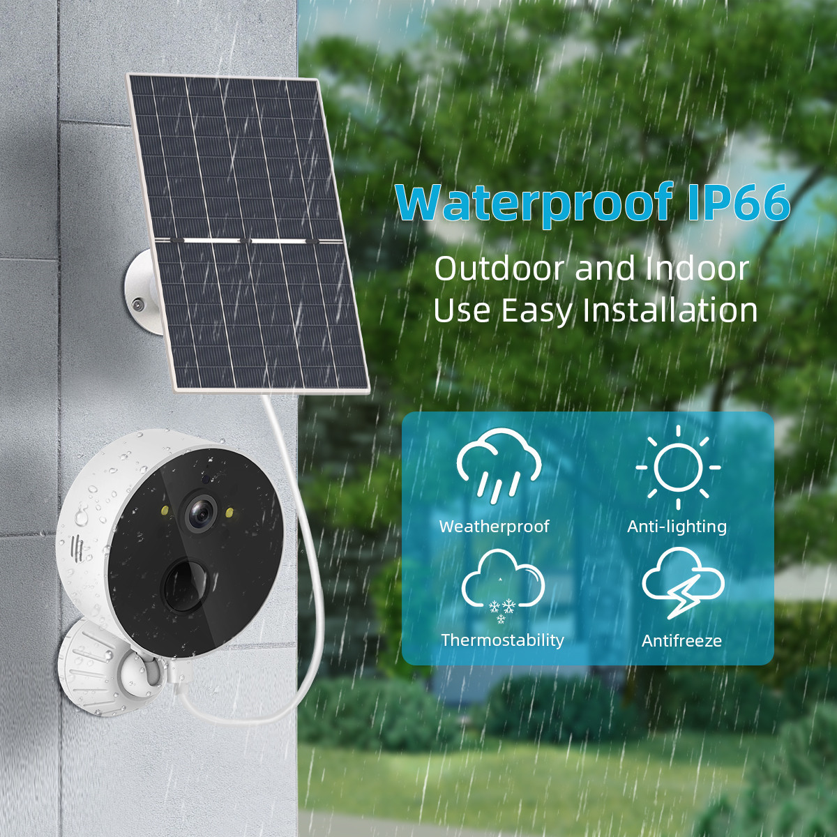 Solar Cell Monitoring Camera Outdoor Low Power Consumption photo 4