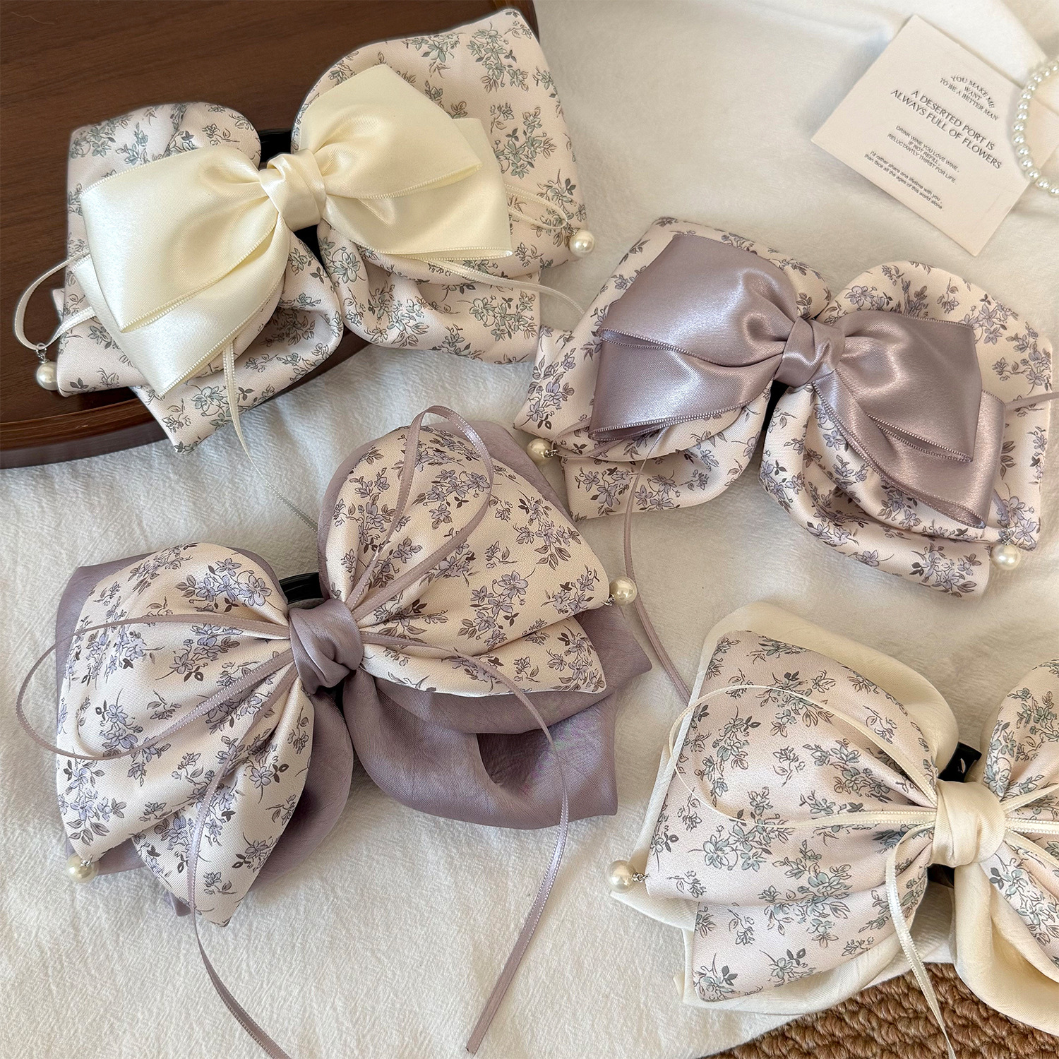 Ribbon Bow Hair Clip Versatile Sweet And Subtly Luxurious For Women photo 7