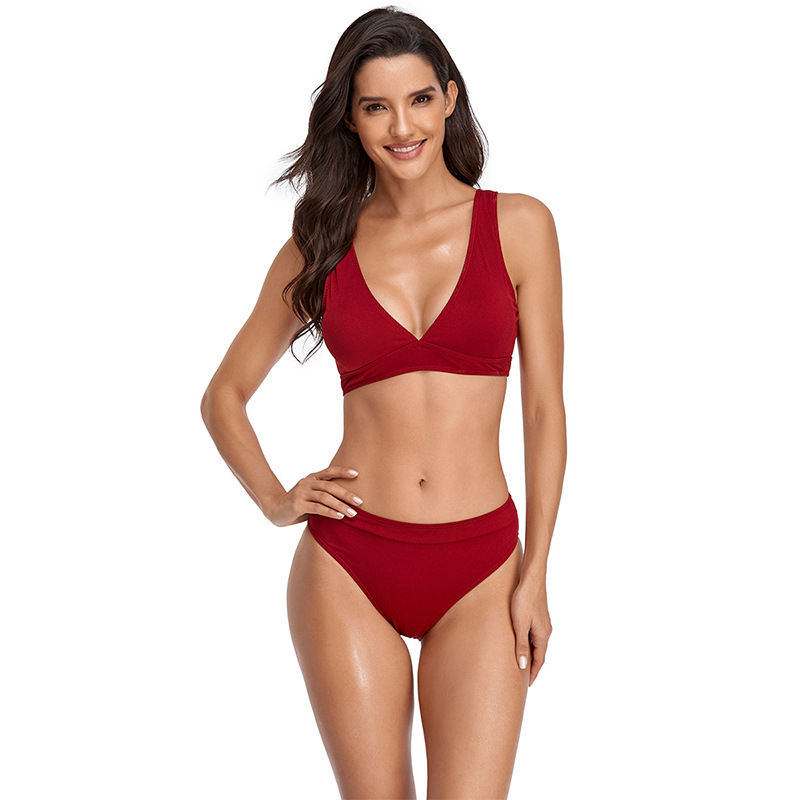 Push-up Form-fitting Bikini With A High-end Backless Design photo 7