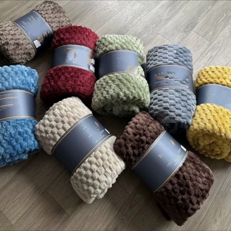 New High-weight Golden Tortoise Wool Flannel Blanket photo 8