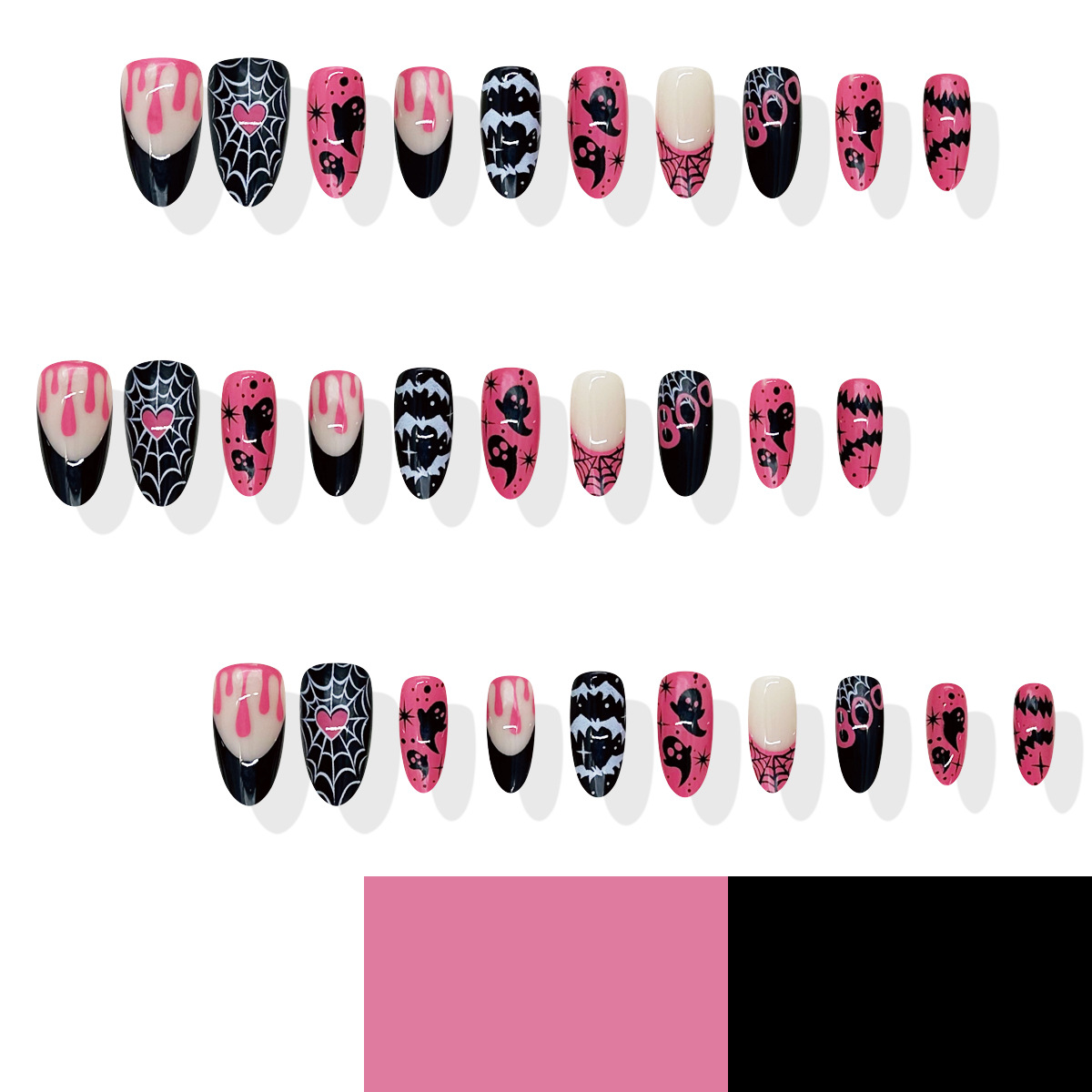 Halloween 30-piece Assorted-size Pre-made Nails photo 2