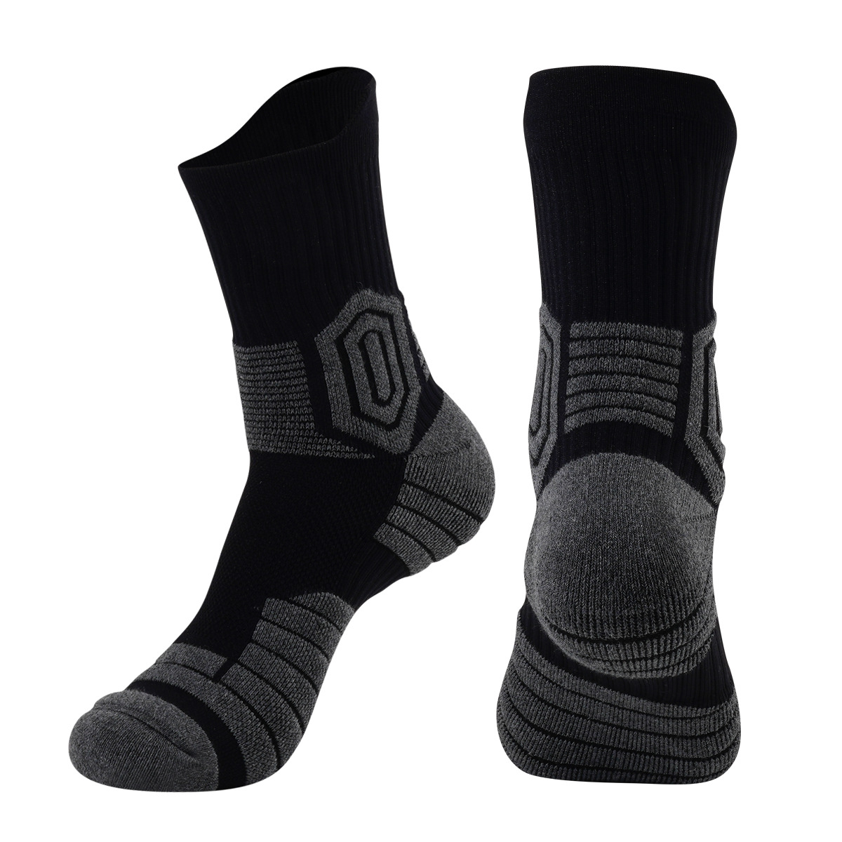 Mens Basketball Socks With Random Pile Thickened Non-slip And High-top photo 3