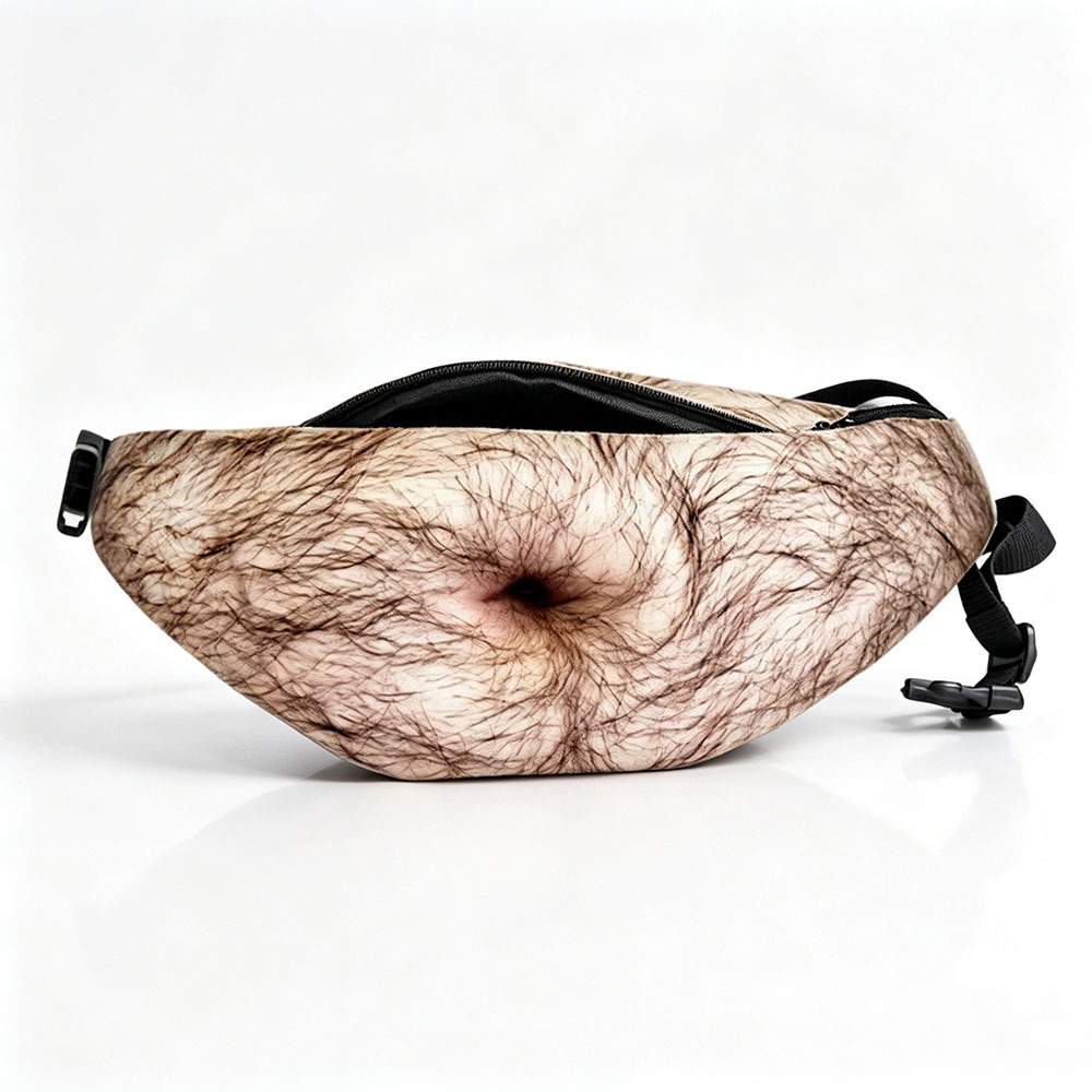 Personalized Belly Bag Funny Prank PU Synthetic Material photo 2