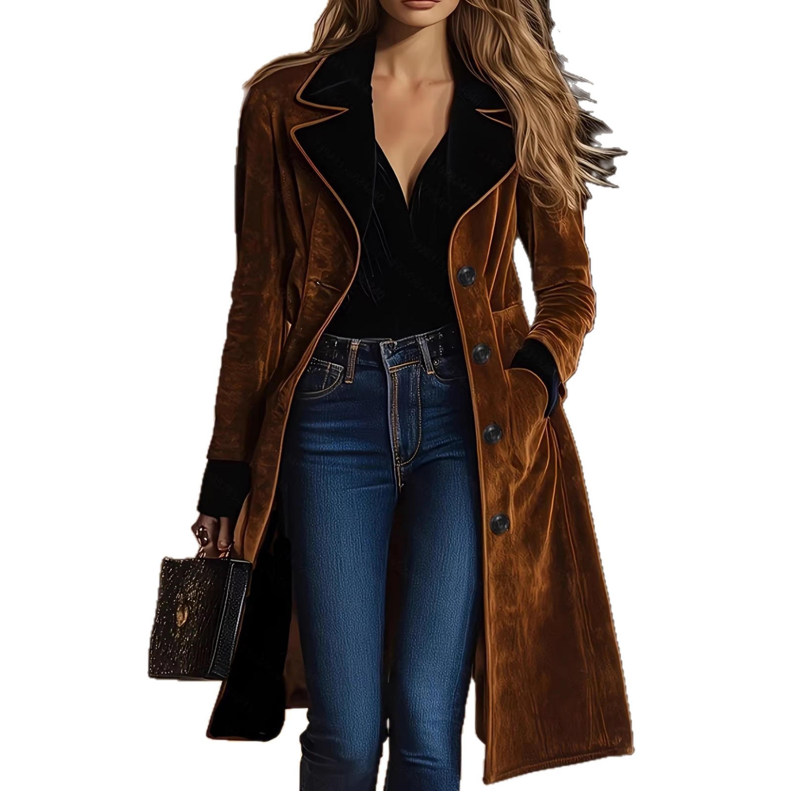 Western-style Vintage Denim Coat For Women European And American Style photo 5