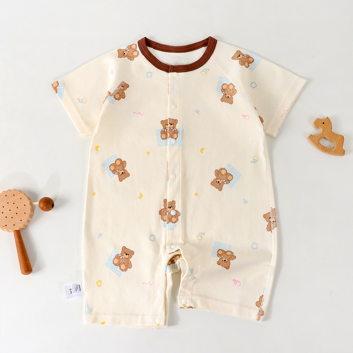 Fashionable Newborn Long-sleeve Bodysuit Loungewear photo 7