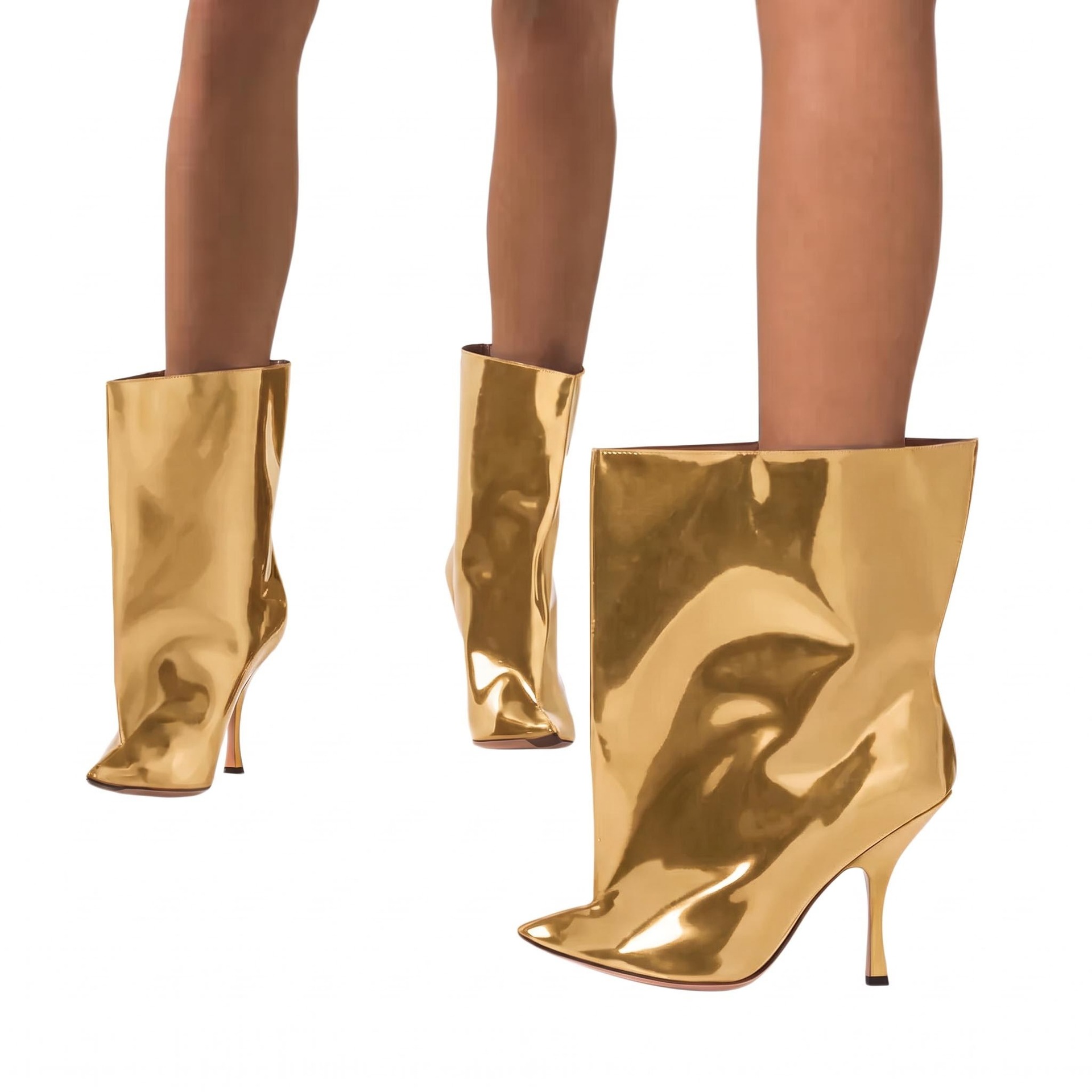 Pointed-toe High-heeled Sexy Flared Ankle Boots For Women photo 1