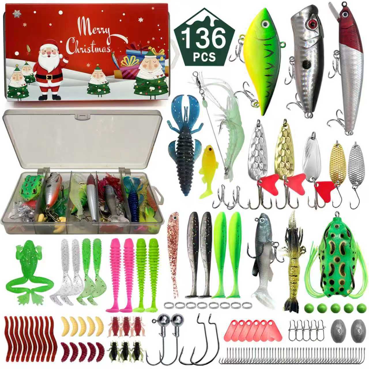 Christmas Fishing Lure Gift Box Blind Box Lure Set photo 2