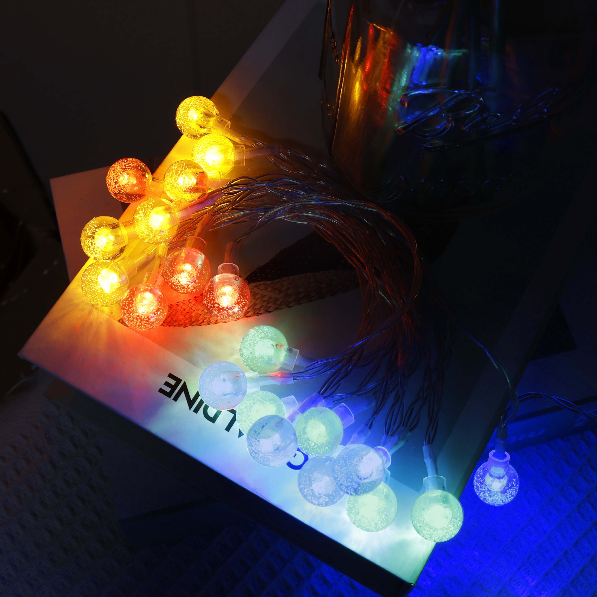 Solar Powered LED String Lights - Waterproof Outdoor Fairy Lights for Garden Patio Balcony Decoration with Twinkling Effect photo 5