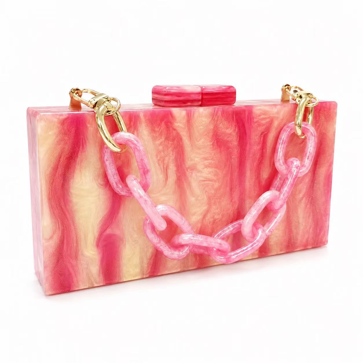 Starry Sky Acrylic Evening Shoulder Bag photo 3