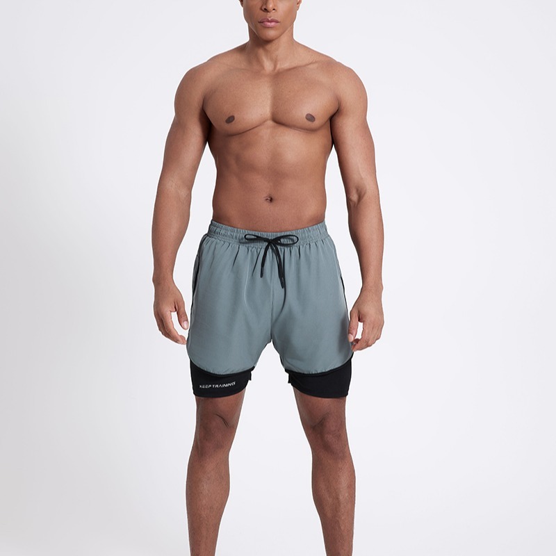Mens Quick-drying Casual Outerwear Lined Shorts photo 7