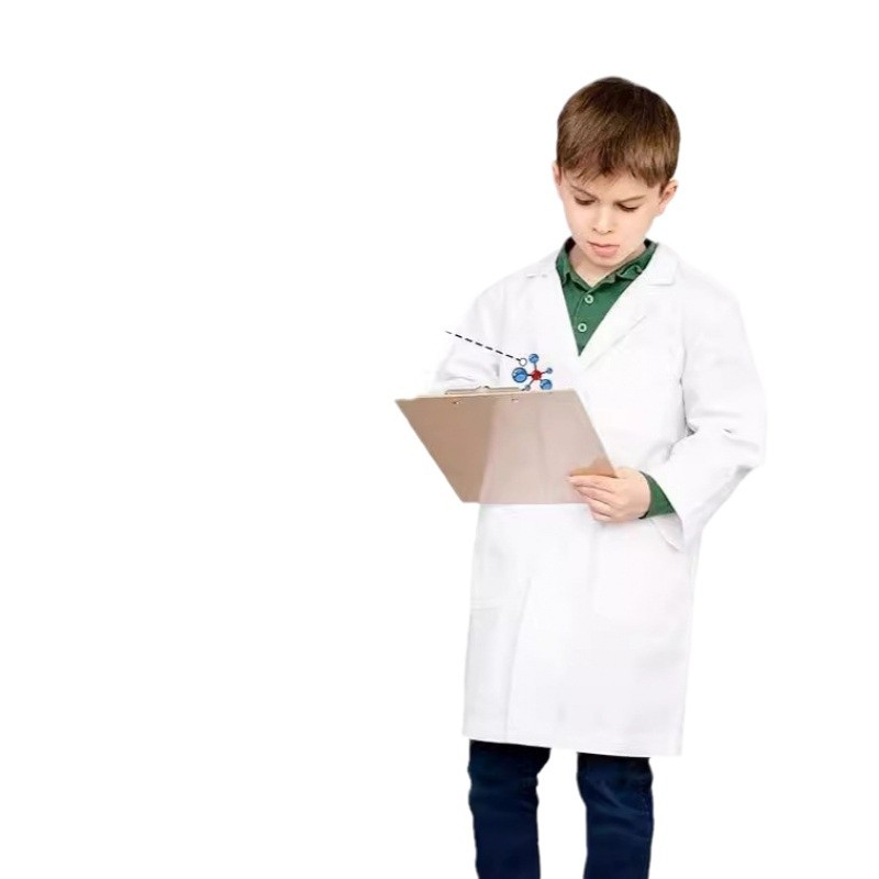 Childrens Doctor Costume White Lab Coat Role-playing Set photo 6