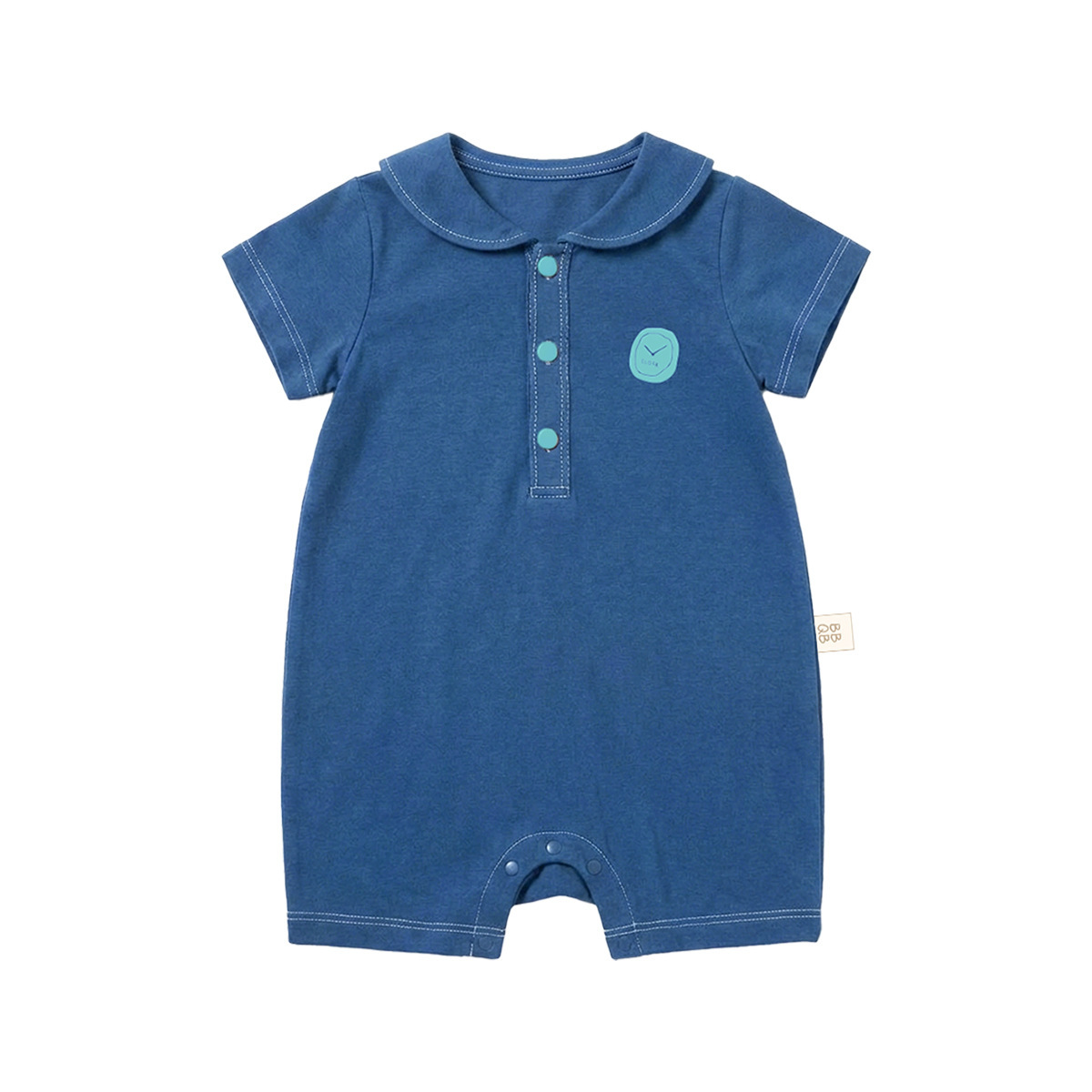 Short-sleeved One-piece Cotton A-grade Lapel photo 3
