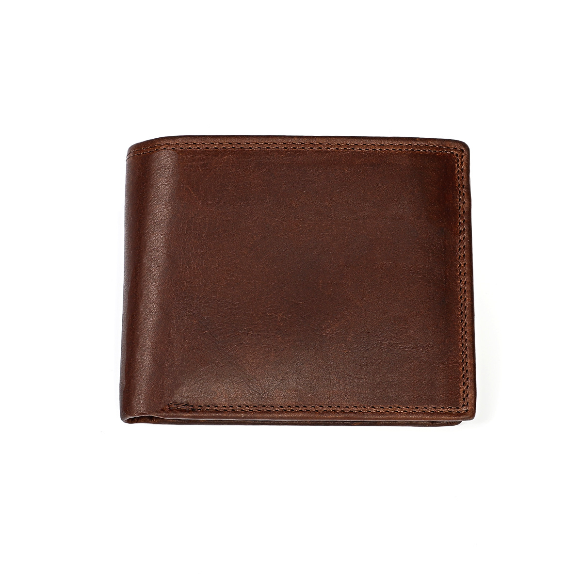 Men's First-Layer Cowhide RFID Anti-Scan Wallet photo 2