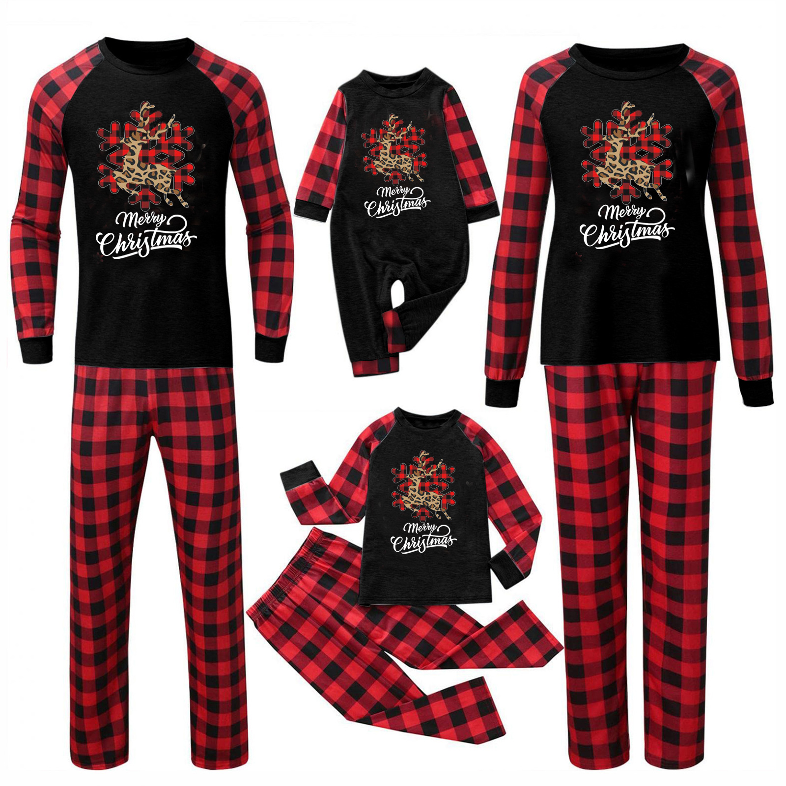 Christmas Parent-child Homewear Clothes Pajamas Suit photo 7