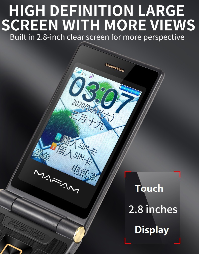 Full Network Connectivity Dual Screen Flip Cover Elderly Machine Backup Machine photo 6