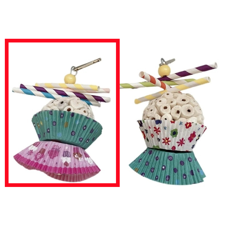 Parrot Toy Bird Edible Soft Ball Shredding Toy Relieving Boredom Chewing Bite Toy photo 5