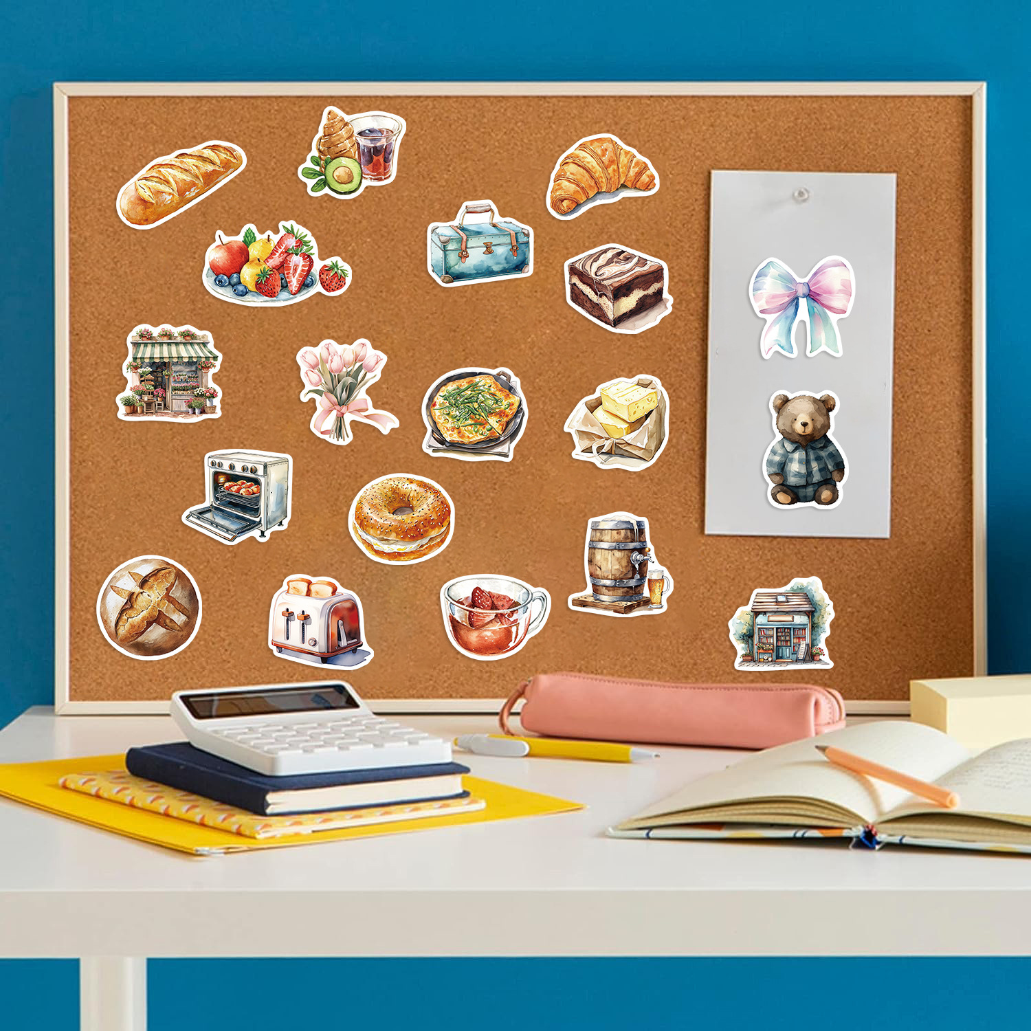 50 Cartoon Long Holiday Life Graffiti Stickers photo 1
