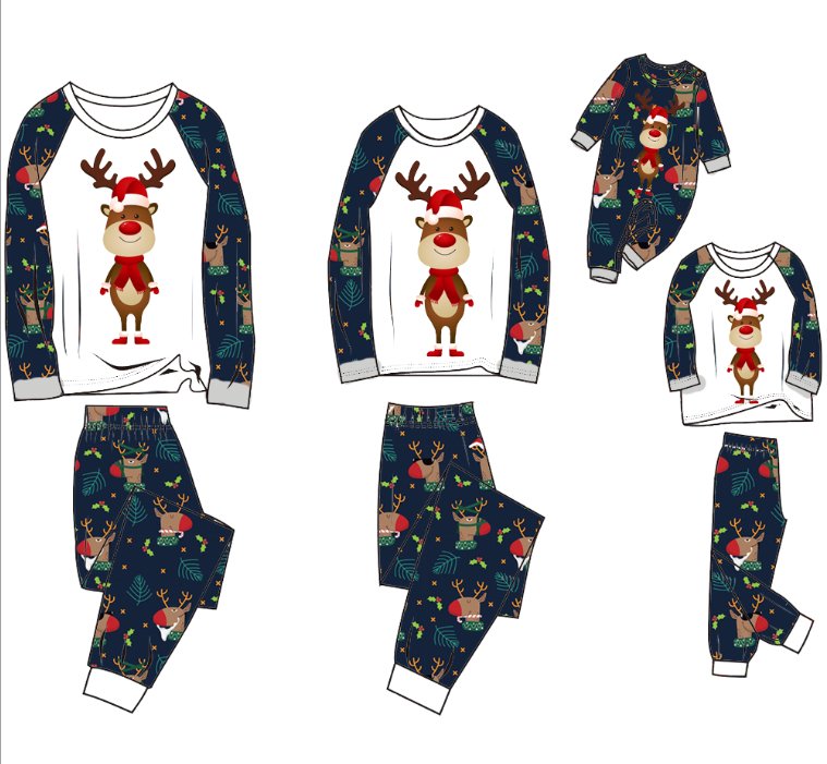 Family Pajamas Suit Baby Christmas Parent-child Pajamas photo 2
