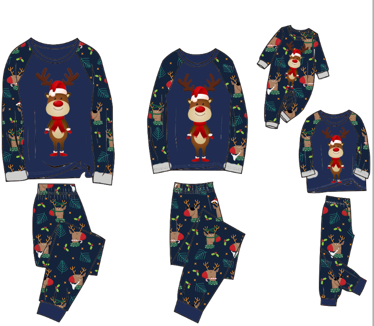 Family Pajamas Suit Baby Christmas Parent-child Pajamas photo 4