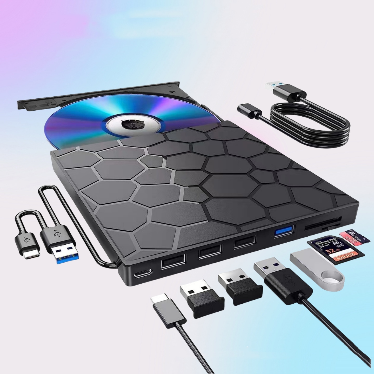 Multifunctional External CD Driver CD Writer photo 1