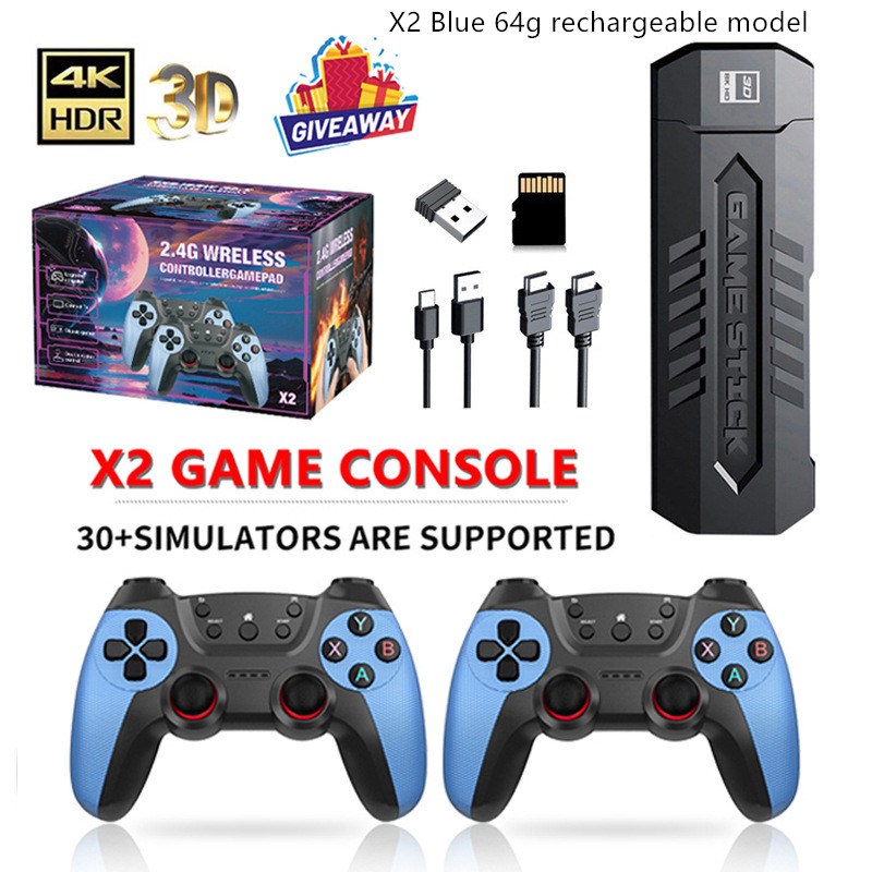 X2 Blue Game Console 4K Double Connection Battle Wireless photo 3