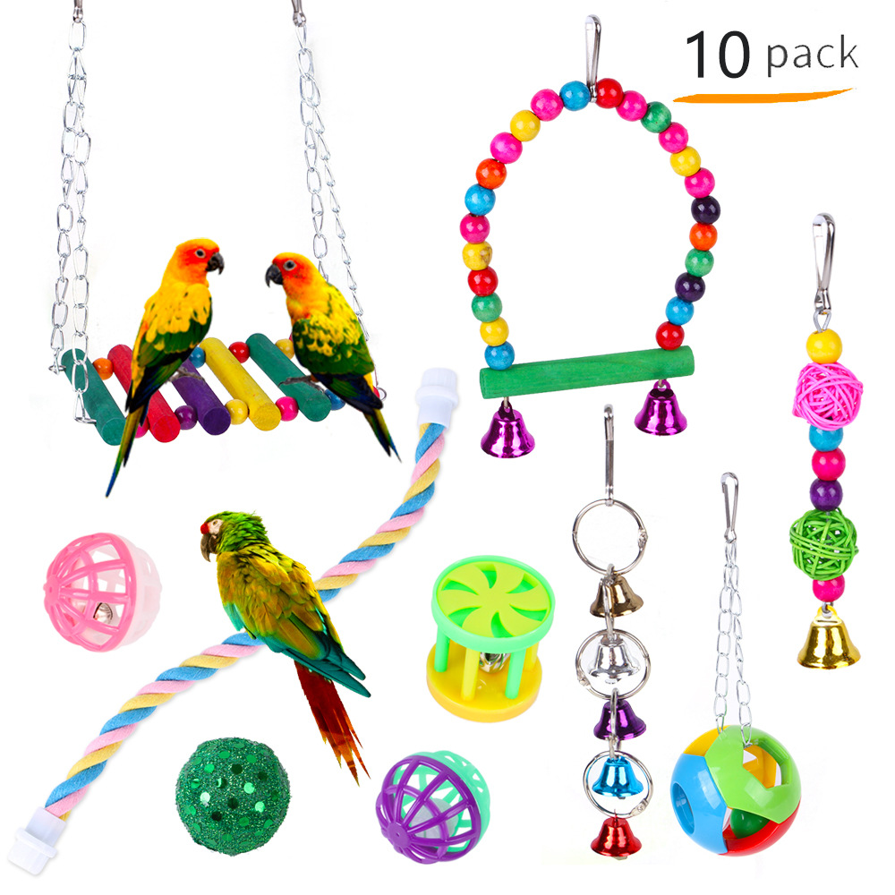 Fashion Personalized New Pet Birds Toys Suit photo 3