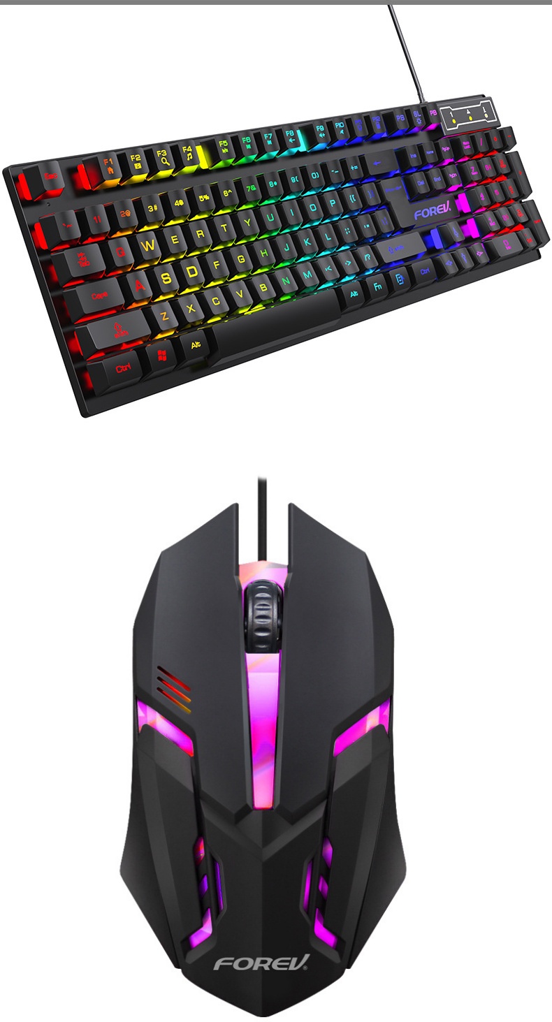 Household Portable 104 Key Back Light Keyboard For Gamers Mouse photo 5