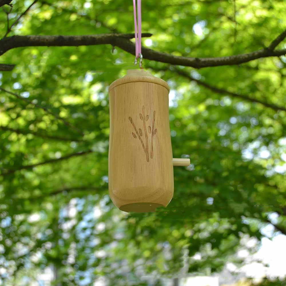 Hummingbird Hanging Swing Bird Nest House Wooden Craftwork photo 8