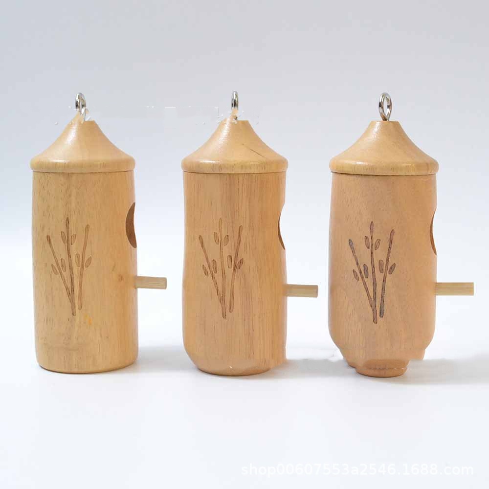 Hummingbird Hanging Swing Bird Nest House Wooden Craftwork photo 6
