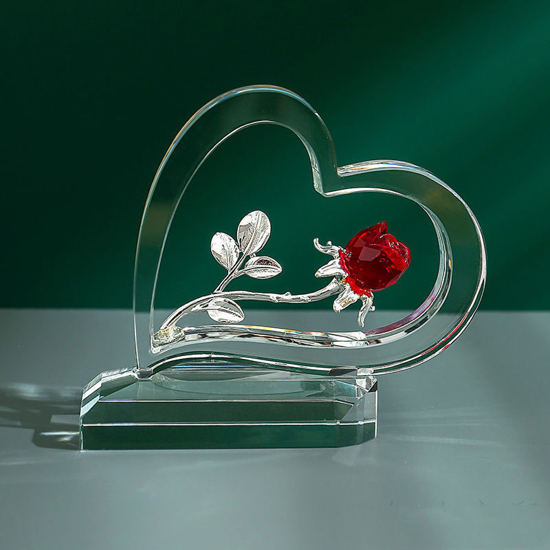 Home Valentine's Day Rose Heart-shaped Ornaments photo 6