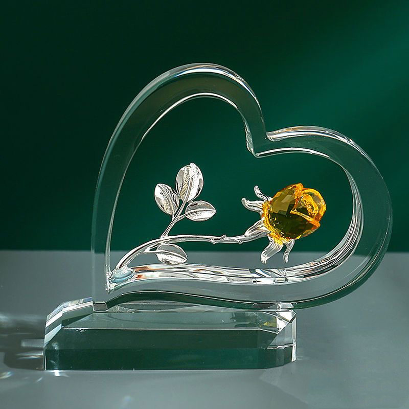 Home Valentine's Day Rose Heart-shaped Ornaments photo 2