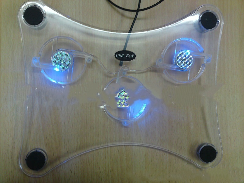 Notebook Radiator Transparent Crystal Three Fan photo 6